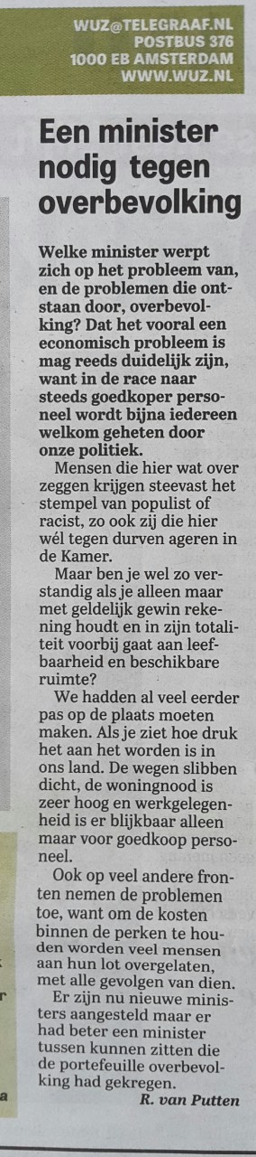 Overbevolking Nederland-Wereld